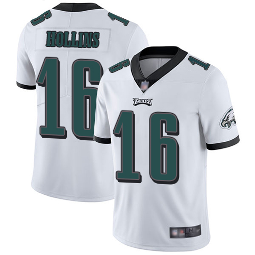 Men Philadelphia Eagles 16 Mack Hollins White Vapor Untouchable NFL Jersey Limited Player Football